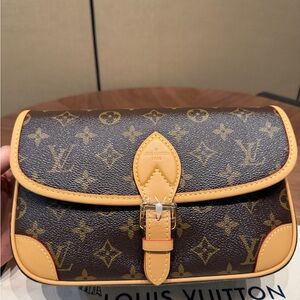 Louis Vuitton Brown and Tan Monogram Shoulder Bag
